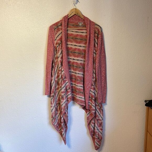 Lucky Brand Southwest Pattern Swing Waterfall Cardigan Small - Picture 1 of 5